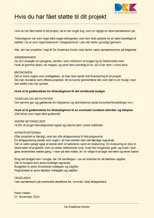 projektstøtte